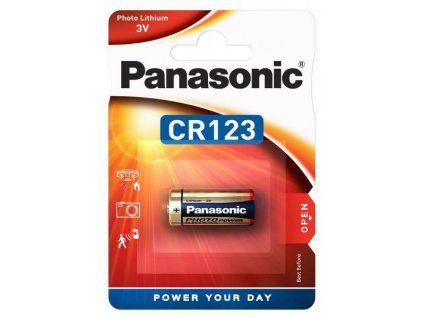 PANASONIC Lithium, Batéria, CR123, 3V, 1ks AAPA013