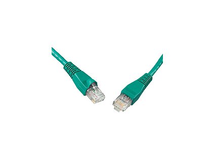 SOLARIX patch kabel CAT5E UTP PVC 3m zelený non-snag proof