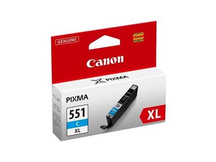 Canon CLI-551 XL C, azurová velká