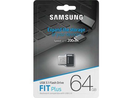 SAMSUNG FIT Plus Flash Drive 64GB USB 3.1 MUF-64AB/APC