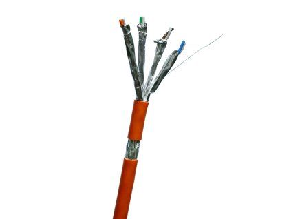 DATACOM S/FTP drôt CAT7 LSOH 100m oranžový 12161