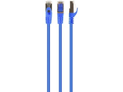 PATCH KABEL S/FTP cat.6a LSZH 1m blue PP6A-LSZHCU-B-1M