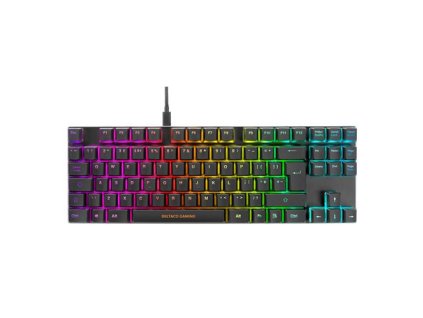 DELTACO GAM-111B, Hráčska klavesnica, USB RGB EN