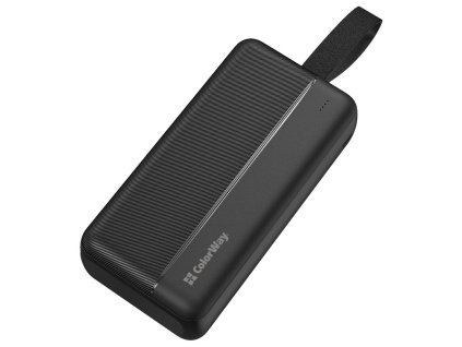 COLORWAY powerbanka/ 30 000mAh/ 2x USB QC3.0/ USB-C Power Delivery 22,5W/ Micro-USB/ Černá