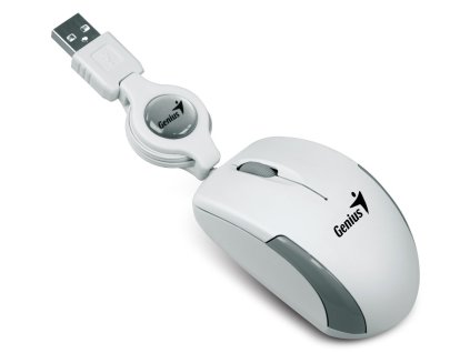 GENIUS Micro Traveler V2/ drátová/ 1200 dpi/ USB/ bílá 31010125108