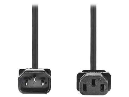 NEDIS napájecí prodlužovací kabel/ konektor IEC-320-C14/ konektor IEC-320-C13/ černý/ 5m CEGL10500BK50