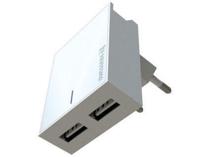 Swissten Síťový Adaptér Smart Ic 2X Usb 3A Power + Datový Kabel Usb / Lightning 1,2 M Bílý 22047000