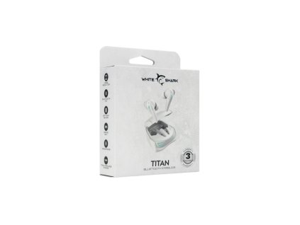 WHITE SHARK TITAN, Bluetooth slúchadlá, wht TITAN-W