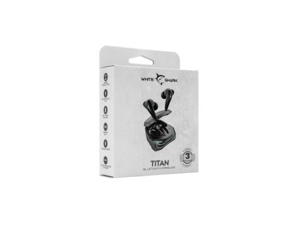 WHITE SHARK TITAN, Bluetooth slúchadlá, blk TITAN-B