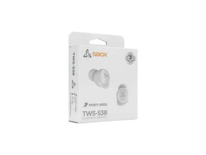 SBOX EB-TWS538-W, Bluetooth slúchadlá, white EB-TWS538-W