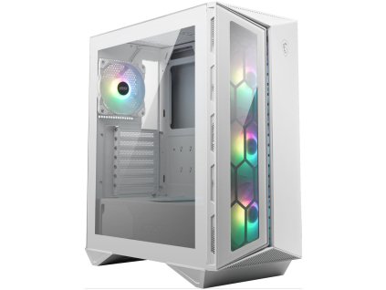 MSI skříň MPG GUNGNIR 110R WHITE/ bez zdroje/ levé temperované sklo/ 4x 120 mm ARGB fan/ 1x USB-C/ 2x USB 3.0/ bílá 306-7G10W21-W57