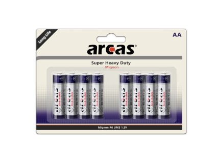 ARCAS Batéria R06, Zink-oxid AA, 8ks 10700806
