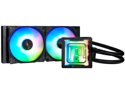 Bitfenix vodní chladič na CPU 240 mm Black / tenký - 27mm / ARGB / 4-pin / AMD i Intel BFW-AIO-240-BB27A-RP