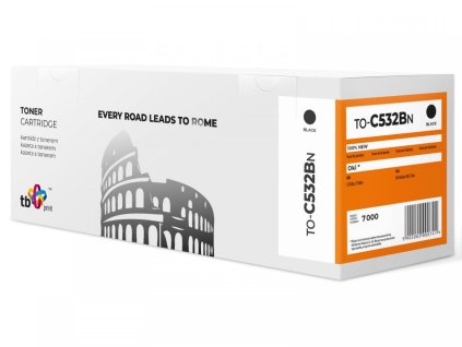 Toner TB kompatibilní s C532 TO-C532BN BK 100% new TO-C532BN