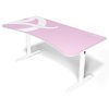 AROZZI herní stůl ARENA Gaming Desk White Pink ARENA-WHITE-PINK