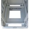 LEXI-Net 19" stojanový rozvaděč 37U 600x800 rozebiratelný, ventilační jednotka, termostat, kolečka, 600kg, sklo, šedý LS37U-60/80