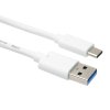 PremiumCord kábel USB-C - USB 3.0 A (USB 3.2 generation 2, 3A, 10Gbit/s) 1m biela ku31ck1w