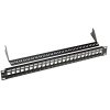 SOLARIX 19" Neosadený UNI patch panel 24 portov 1U SX24M-0-STP-BK-UNI-N