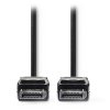 NEDIS kabel DisplayPort/ DisplayPort zástrčka - DisplayPort zástrčka/ černý/ blistr/ 2m CCGB37010BK20
