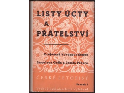 LISTY ÚCTY A PŘÁTELSTVÍ