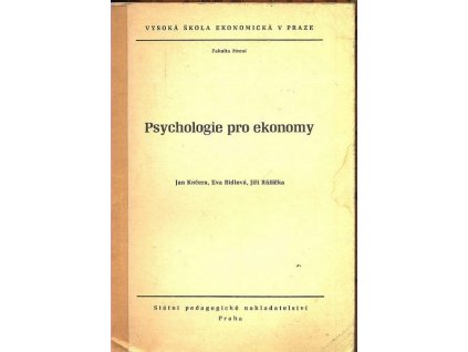 PSYCHOLOGIE PRO EKONOMY