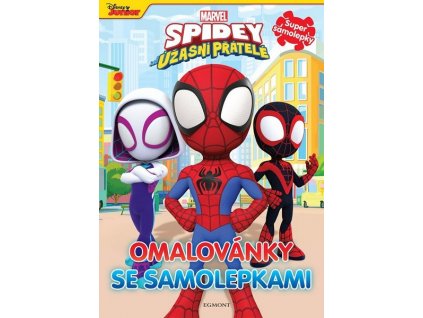 SPIDEY A JEHO ÚŽASNÍ PŘÁTELÉ - OMALOVÁNKY SE SAMOLEPKAMI