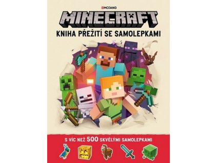 MINECRAFT - KNIHA PŘEŽITÍ SE SAMOLEPKAMI