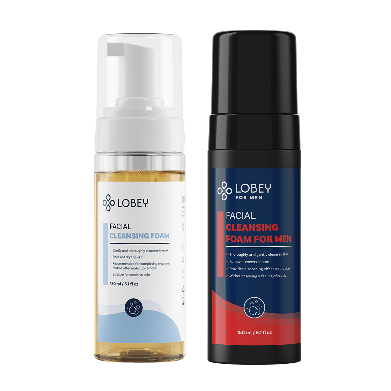 LOBEY® Akčný balíček On & Ona | Čistiace peny na tvár