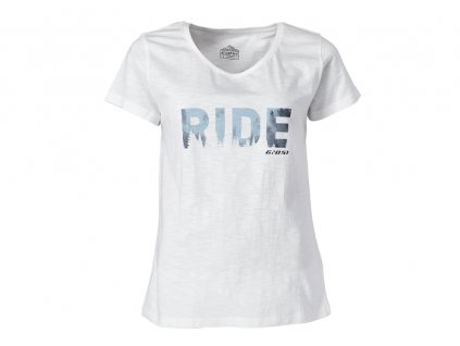 Dámske tričko GHOST Casual Line Ride White/Ice Blue