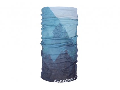 Multifunkčná šatka GHOST WALD Ice Blue/White