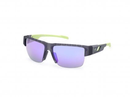 Slnečné okuliare ADIDAS Sport SP0070 Grey/Other/Gradient Or Mirror Violet