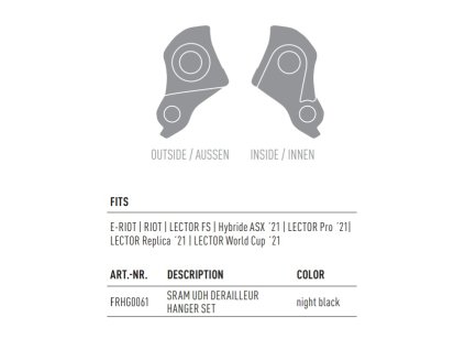 Pätka rámu GHOST FRHG0061 Sram