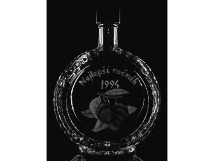 Lahev na slivovici 0,7l nejlepší ročník 1995 - ručně ryté (broušené), dárková krabička, možnost jména na přání