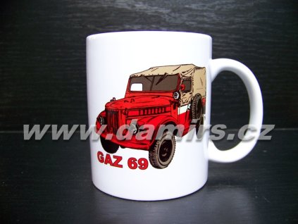 hrnek s motivem hasičský Gaz 69