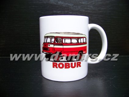 hrnek s motivem hasičský Robur bus