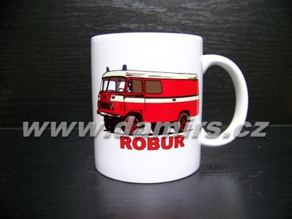 hrnek s motivem hasičský Robur skříň