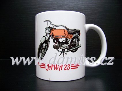 Hrnek s motivem Jawa 23