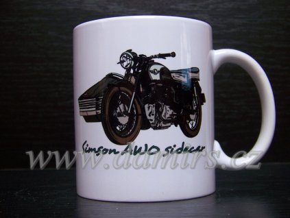 hrnek s motivem Simson Awo sidecar