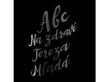 Písmo ozdobné nakloněné (Tereza)  ručně ryté na přání (cena za písmenko)