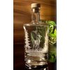 lahev na whisky 0,7l s rytinou srnce  - ručně ryté (broušené) dárková krabička, dárek pro myslivce