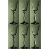 sklenice na víno 6ks angela 250ml s rytinou vinného hroznu  - ručně ryté (broušené)