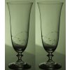sklenice na pivo 2ks angela 360ml s rytinou korale  - ručně ryté (broušené), dárková krabička
