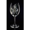 Sklenice na víno 450ml s rytinou čarodějnice  Sklenice na víno 450ml s rytinou čarodějnice