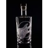 lahev na whisky 0,7l s rytinou kytary Stratocaster  - ručně ryté (broušené) dárková krabička, dárek pro hudebníka