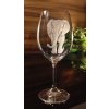 Sklenice na víno 1ks Klara 450ml s rytinou slona  - ručně ryté (broušené), dárková krabička