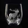 sklenice na whisky 300ml 1ks s jelenem  - ručně ryté (broušené) dárková krabička