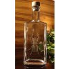 Lahev 0,5l s rytinou brouka Roháče  - ručně ryté (broušené), dárková krabička