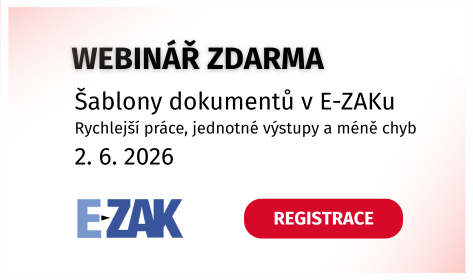 Webinář ZDARMA Šablony dokumentů v E-ZAKu: Rychlejší práce, jednotné výstupy a méně chyb