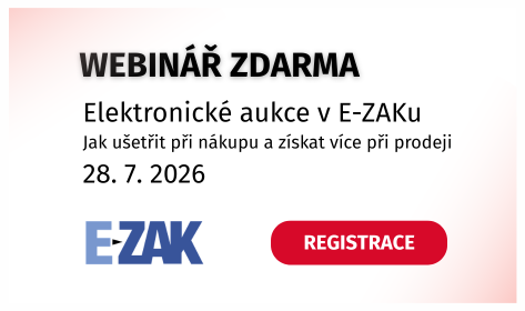 Webinář ZDARMA Elektronické aukce v E-ZAKu: Jak ušetřit při nákupu a získat více při prodeji