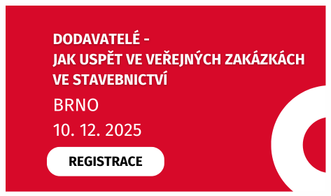 DODAVATELÉ – jak uspět ve veřejných zakázkách ve stavebnictví
